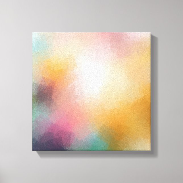 Abstrakt Art-Trendig Färg Elegant Modern Canvastryck (Framsida)