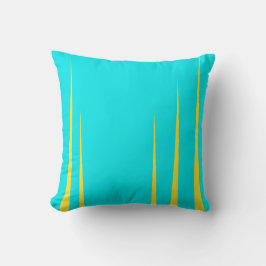 Abstrakt Art Turcoise Gult Twirl-minimalism Kudde