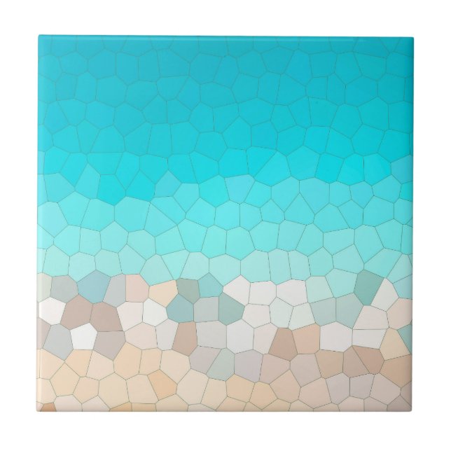 Abstrakt Art Turcos Beige Coral Rosa Kakelplatta (Framsidan)