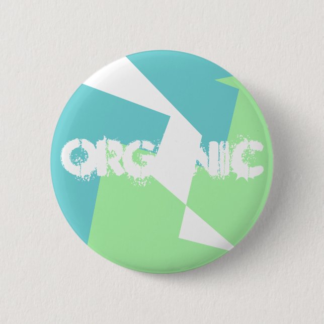 Abstrakt Art Turcos Blue Grönt Knapp (Framsida)