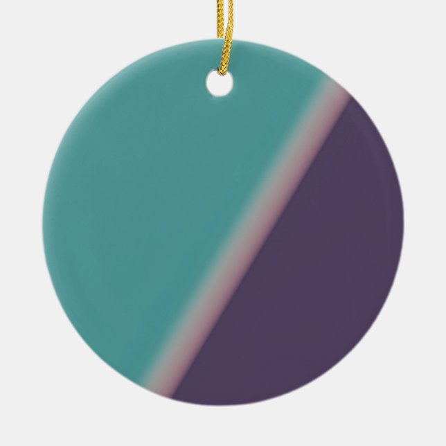 Abstrakt Art Turcos Lila Julgransprydnad Keramik (Framsidan)