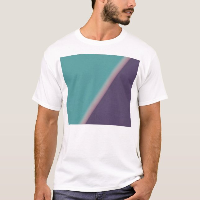 Abstrakt Art Turcos Lila T Shirt (Framsida)