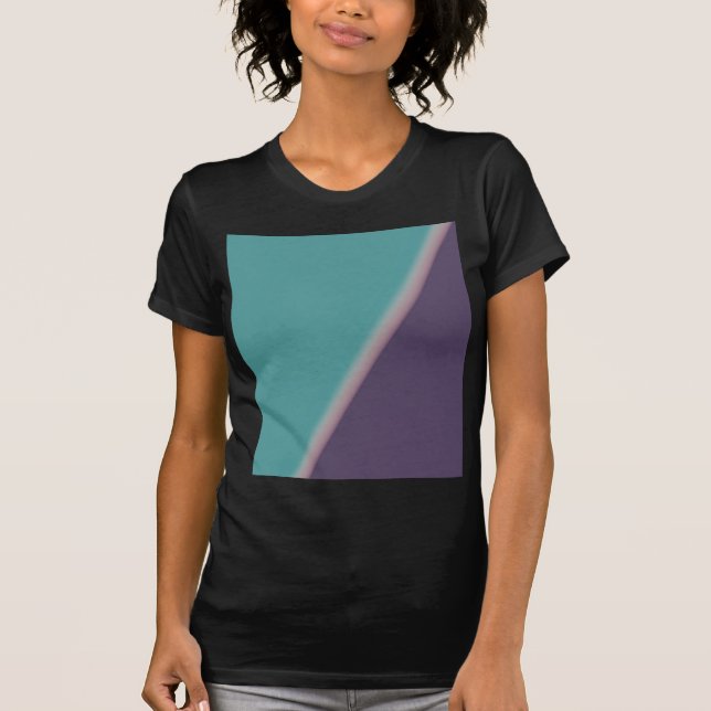 Abstrakt Art Turcos Lila T Shirt (Framsida)