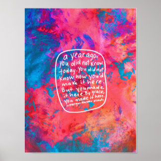 Abstrakt Art-uppmuntran poster motiveringscitat