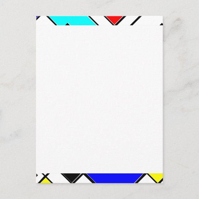 Abstrakt Art Vykort (Framsida)