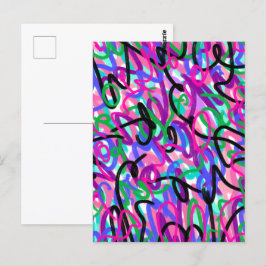 Abstrakt Art Vykort