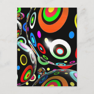 Abstrakt Art Vykort