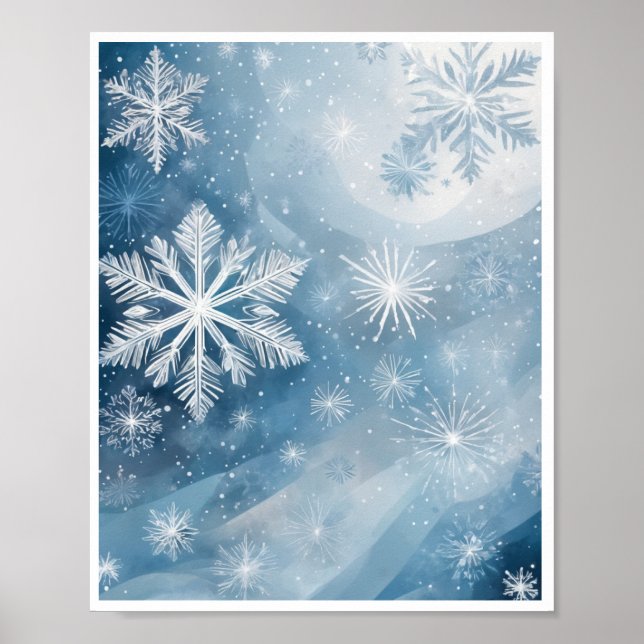 Abstrakt Art Wall Poster Winter Wonderland Kid (Framsidan)