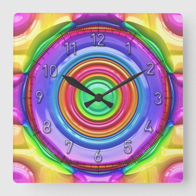 Abstrakt Artikel 119 Klocka och talalternativ (Framsida)