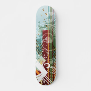 Abstrakt Artikel 28 Skateboard Bräda 20 Cm