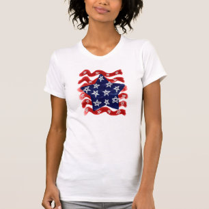 Abstrakt Artikel 4:e juli Art till Bära T Shirt