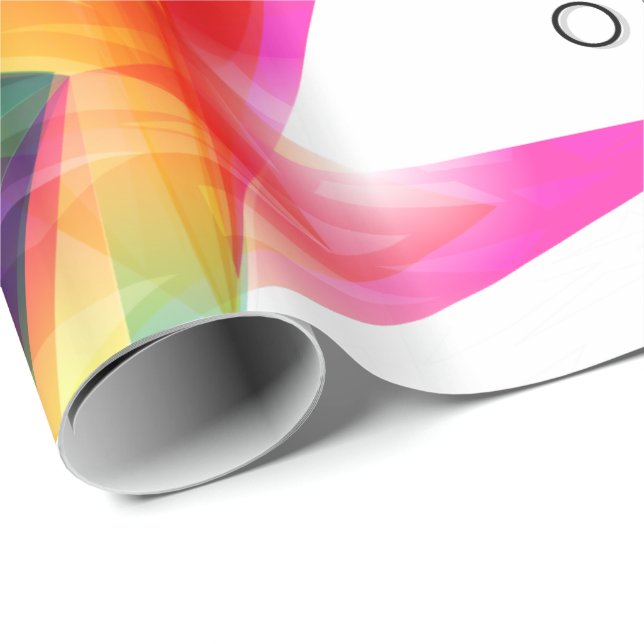 Abstrakt Artikel 7 Omslagning Papper Presentpapper (Rullad Hörn)