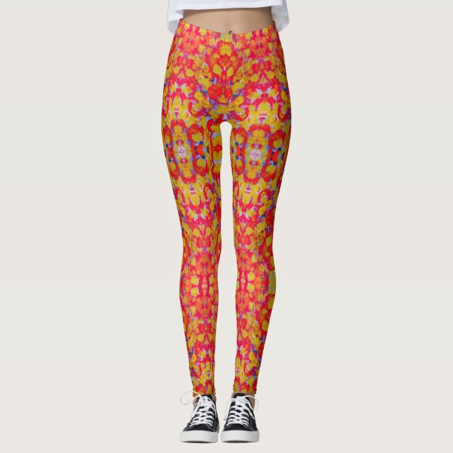 Abstrakt Artikel 8 Leggings (Framsida)