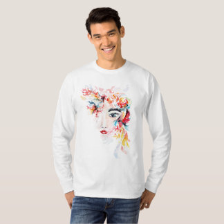 Abstrakt Artistic Ansikte T-Shirt