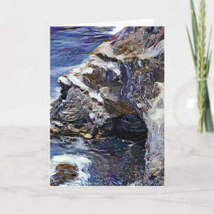 Abstrakt Artsy Seaside Grotto Art-kort Kort