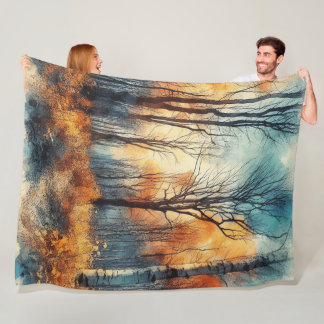 Abstrakt Artwork 8 - Fleecefilt