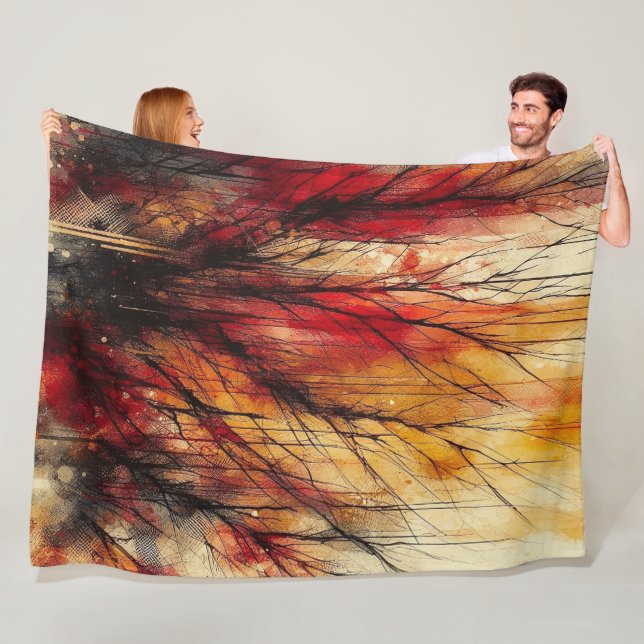 Abstrakt Artwork 9 - Fleecefilt (På plats)