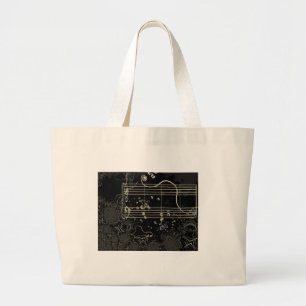 Abstrakt Artwork Black Jumbo Tygkasse
