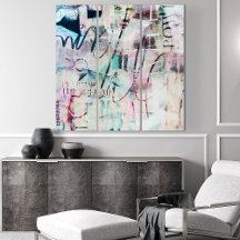 Abstrakt Artwork Color Collage Art