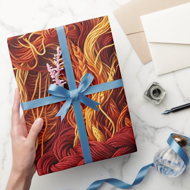 Abstrakt åskmoln eld inslagspapper presentpapper (Gifting)