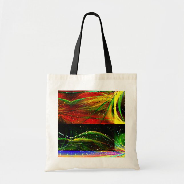 Abstrakt Astronomical Spider Tote Bag. Tygkasse (Framsidan)