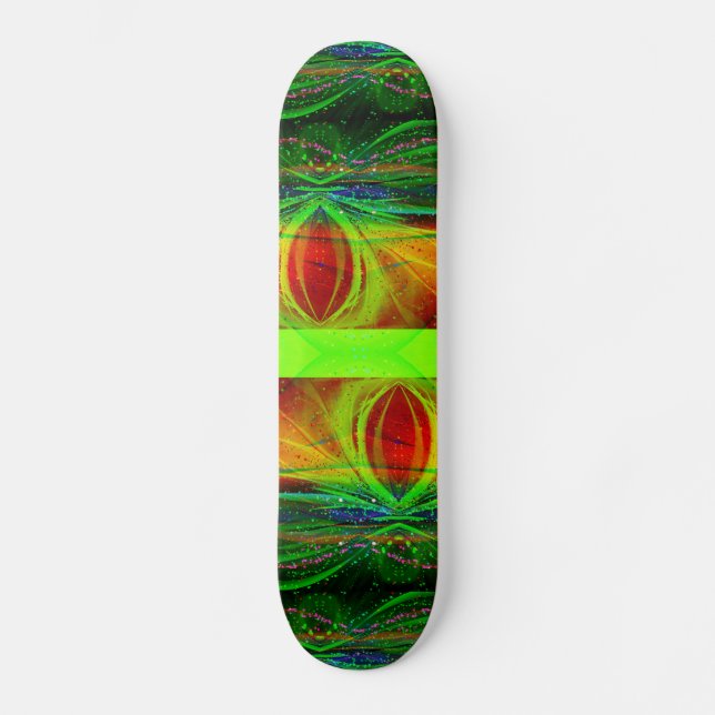Abstrakt Astronomiskt spindelskatebockdäck Mini Skateboard Bräda 18,5 Cm (Framsida)