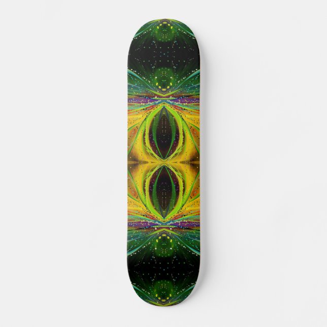 Abstrakt Astronomiskt spindelskatebockdäck Skateboard Bräda 19,5 Cm (Framsida)