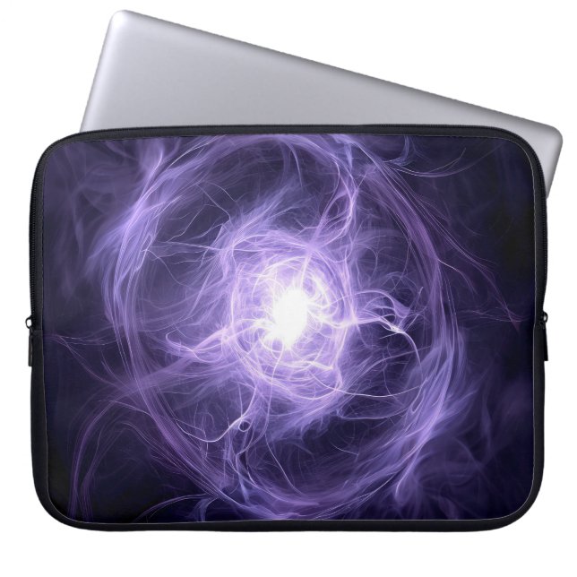 Abstrakt Aura: Kirlian Energy Form Laptop Fodral (Framsidan)