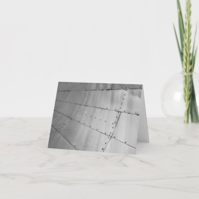 Abstrakt av aluminiumflygplan kort (Framsida)