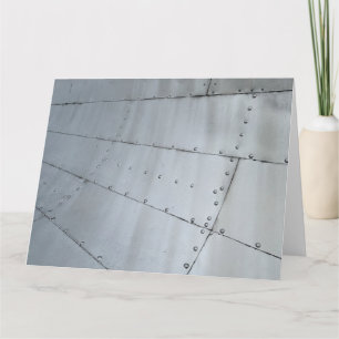 Abstrakt av aluminiumflygplan kort