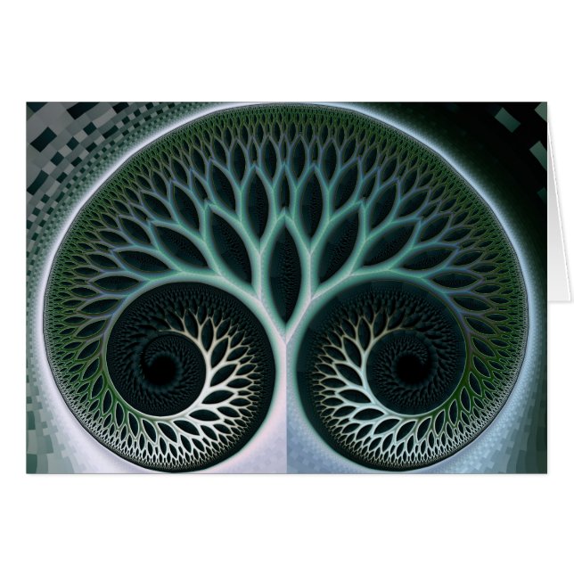 Abstrakt av andningsvackra natur Art OBS Kort (Framsidan Horizontal)