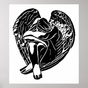 Abstrakt av av religiösa i Sleeping Angel Girl Fa Poster