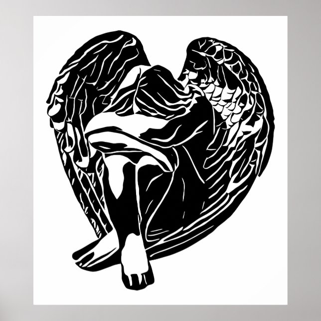 Abstrakt av  av religiösa i Sleeping Angel Girl Fa Poster (Framsidan)