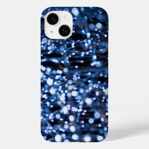 Abstrakt av Blå Ljus iphone case
