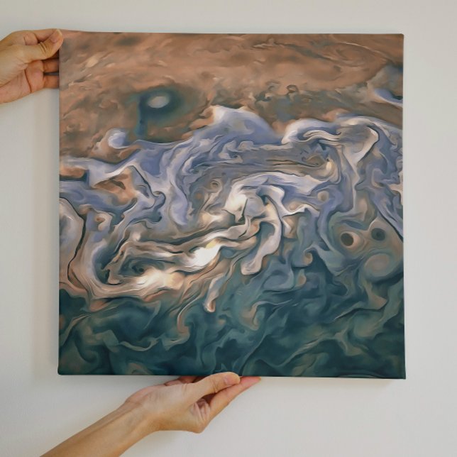 Abstrakt  av blå och Lugn Canvastryck (Skapare uppladdad)