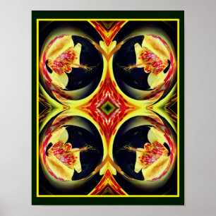 Abstrakt  av Blommigt Poster