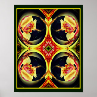 Abstrakt av Blommigt Poster