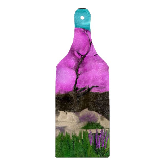 Abstrakt  av bomullsberget Träd (Framsidan)