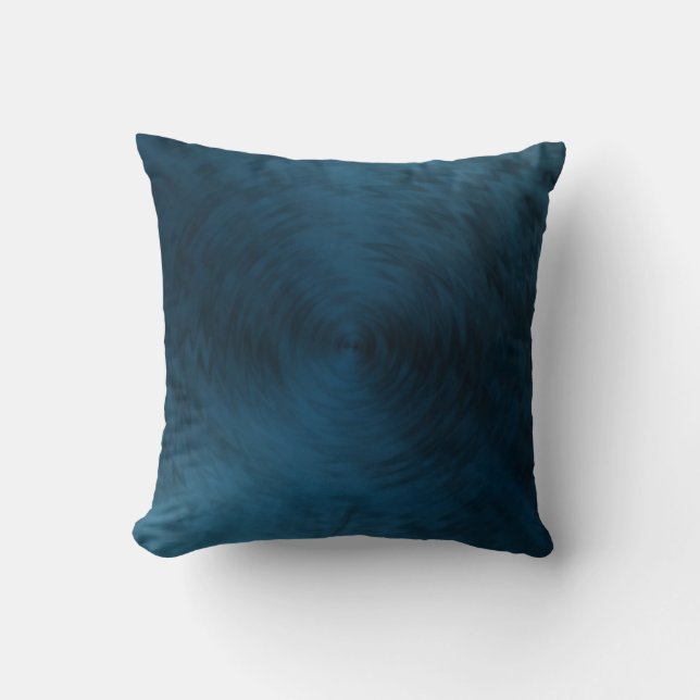 Abstrakt av borstad Metall Blue Steel Metallic Kudde (Framsida)