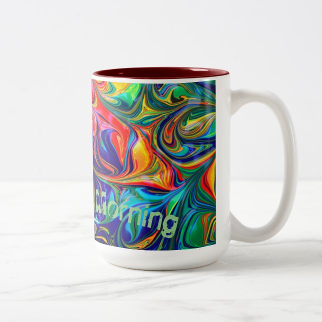 abstrakt av bra morse Drinkware Mugg  (Höger)