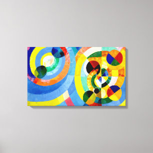 Abstrakt av cirkulär form av Robert Delaunay Canvastryck