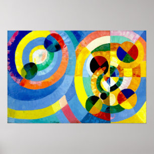 Abstrakt av cirkulär form av Robert Delaunay Poster