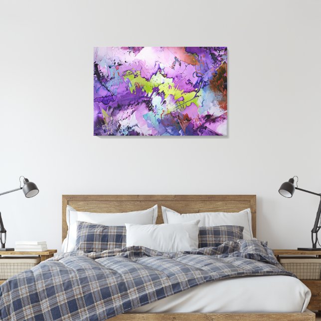 abstrakt av Contemporaryn "Dynamiska fragment" Canvastryck (Insitu (sovrum))