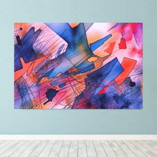 abstrakt av Contemporaryn "Utelämnad potential" Canvastryck