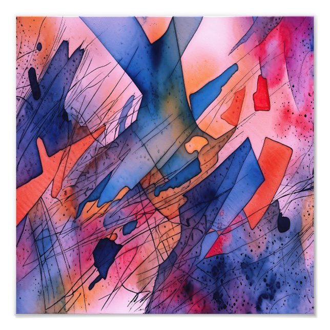 abstrakt av Contemporaryn "Utelämnad potential" Fototryck (Framsidan)