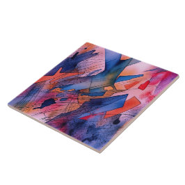 abstrakt av Contemporaryn "Utelämnad potential" Kakelplatta