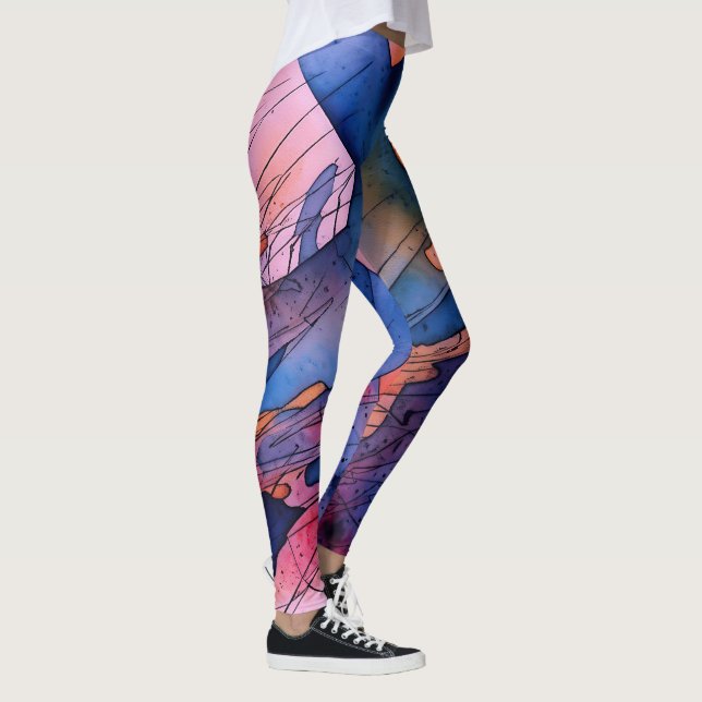 abstrakt av Contemporaryn "Utelämnad potential" Leggings (Höger)