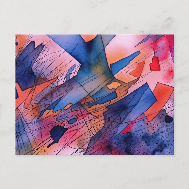 abstrakt av Contemporaryn "Utelämnad potential" Vykort (Framsida)