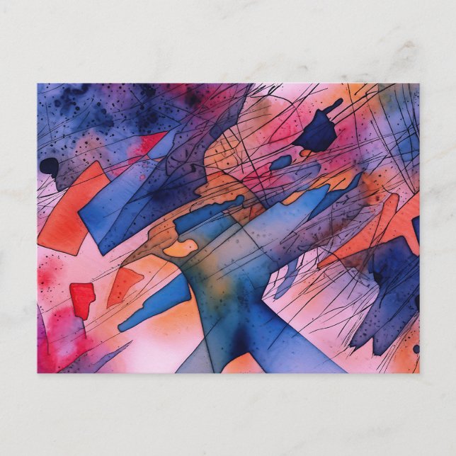 abstrakt av Contemporaryn "Utelämnad potential" Vykort (Framsida)