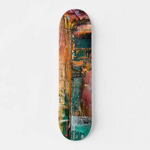 Abstrakt av coola Funky Mini Skateboard Bräda 18,5 Cm